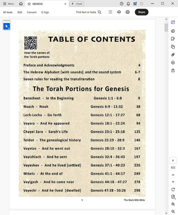 GENESIS English-Hebrew Phonetic Printed Edition - Jim Bakker Special - Image 2