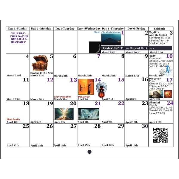 GENESIS English-Hebrew Phonetic Printed Book and Calendar - Jim Bakker Special - Image 9